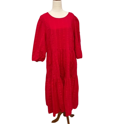 Gorman Womens  Size 16 Casual Dress / Short Sleeve Dress  Red 