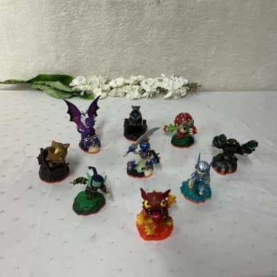 Collection of 9 ActiVision Skylander Character Figures
