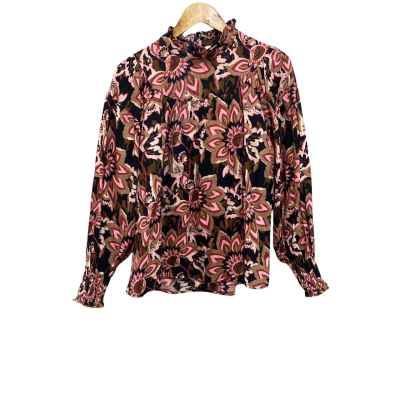 Seed Heritage Womens  Size 8 Long Sleeve Top Vintage Floral RRP $129.95