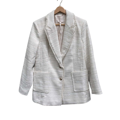 GUESS Cream Jacket Polyester Large 