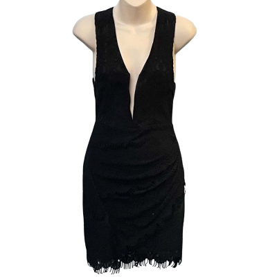  Womens Paradisco Size 10 Halter Neck Dress / Mini Dress / Sleeveless Dress  Black  