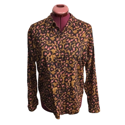 Scotch & Soda Womens  Size S "Field of Stars" Print Collared Shirt