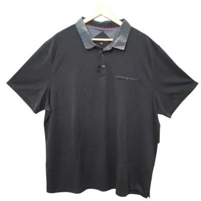 2 Tarocash Mens  Size 4XL Black Polo Shirt 