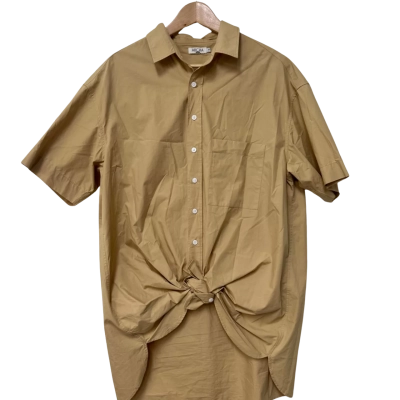 Arcaa Movement Oversized Shirt  Size S Beige / Brown 