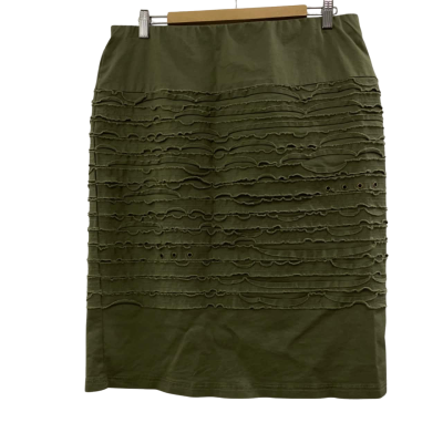 Gordon Smith Womens Size 14 Green Khaki Skirt 