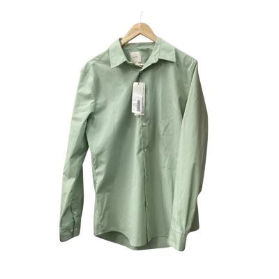 Calvin Klein Mens  Size M Green Button Up Shirt