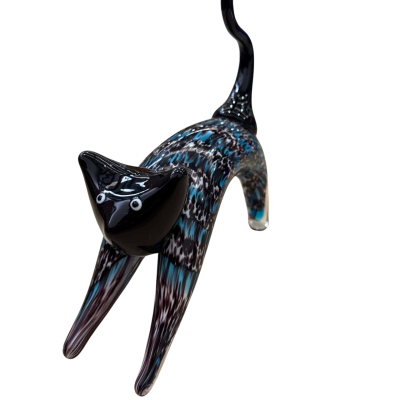 Coloured Glass Cat 