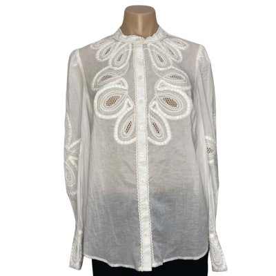 Boden White Shirt Womens  Size 10 