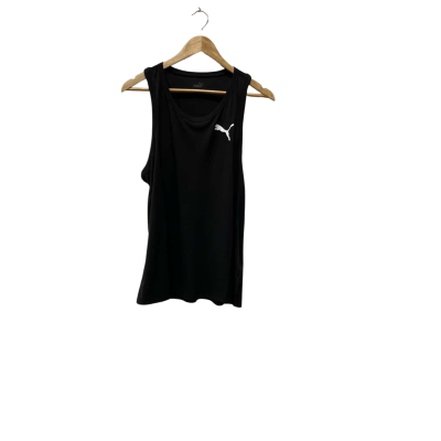 Puma Mens  Size L Black  singlet 