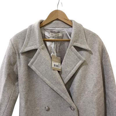 The Fated Womens  Size 18 Trenchcoat Grey 
