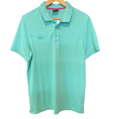 Canterbury Mens  Size M Green Polo