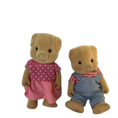 Vintage Pig Mum & Dad Approx 5 x 9cm