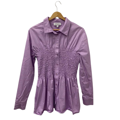 Witchery Womens  Size 12 Long Sleeve Shirt Purple 