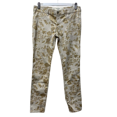 Abercrombie Womens  Size 26 Slim Fit Pants Floral 98% Cotton