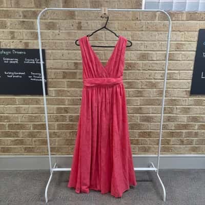 Valleygirl Womens coral maxi dress Size 8 