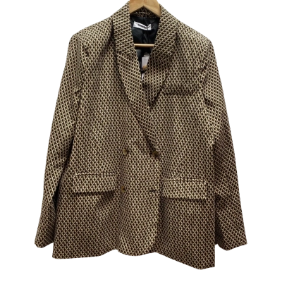 Showpo Womens Size 8 Brown & Black Pattern Blazer