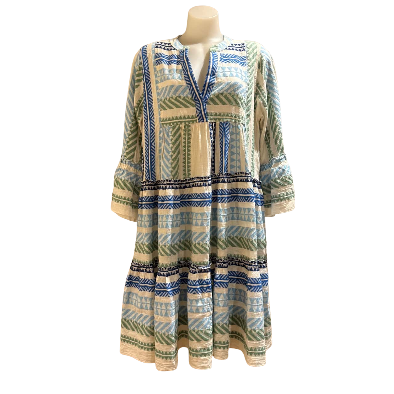 Devotion Twins. Brand New with Tags. Ella Dress, Green and Blue. Size L (s)  | Salvos Stores