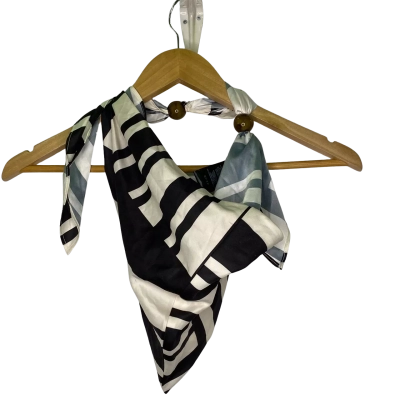 SIR the Label  Scarf Shoulder Bag Black  / Striped / White 