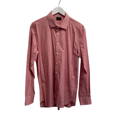 Joe Black Mens  Size 43 Business Shirt Checked / Red 