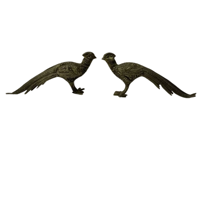 Vintage Metal Pheasant figurine