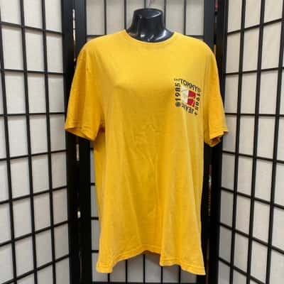 Tommy Jeans Mens  Size M Short Sleeve T-shirt Yellow 
