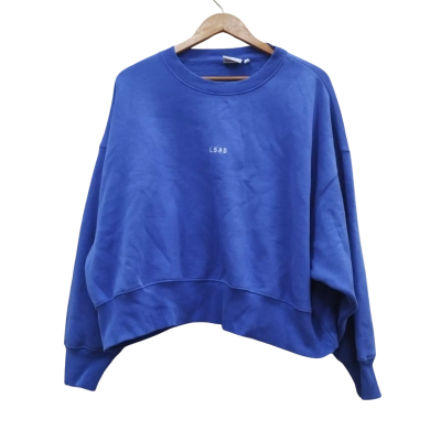 LSKD Womens Size L Long Sleeve Top Blue (5)