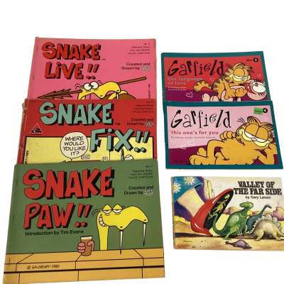Collection of cartoon comic strips 