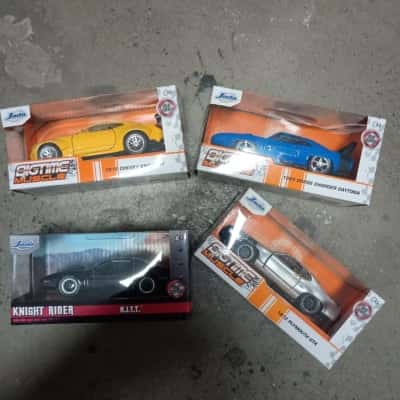 4 x Jada Vehicles - 3 x Bigtime Muscle Series + 1 x Knight Rider KITT
