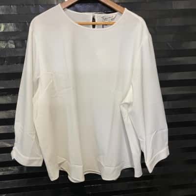 M.J. Bale Vanessa Blouse Ivory Size 22 