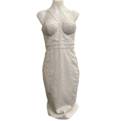 Misha Collection Womens  Size 10 Cocktail Dress White 