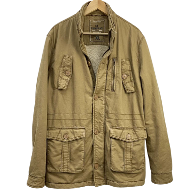  Armand Thierry - Mens Jacket with Sherpa Lining - Size XL - Beige 