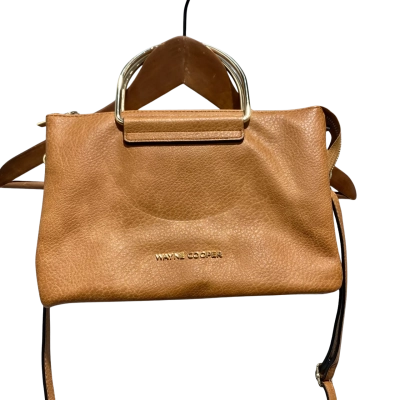 Wayne Cooper Womens Cross Body Bag / Shoulder Bag Brown / Gold 