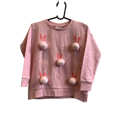 BNWT Seed Heritage Girls Size 3 Pompom Crew Neck Jumper Pink 