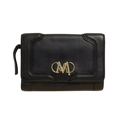 Mimco 'Unite' Leather Purse/Wallet in Black and Gold