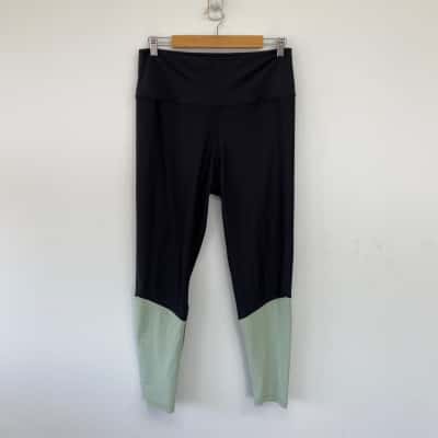 Tahui Black Green Sport Tights Size XXXL 