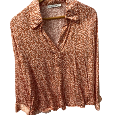 Sportscraft Womens  Size 16 Blouse Orange / White 