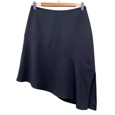 Country Road Black Asymmetrical Side-Split Skirt Size 6