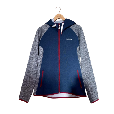 Kathmandu Womens  Size 14 Hoodie Grey / Navy Blue 