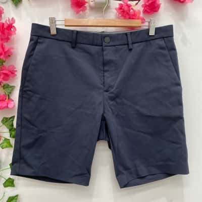Saba Mens Tailored Shorts Size 32 Navy Blue 