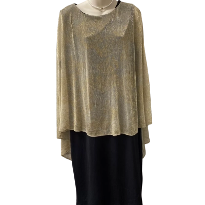  Liz Jordan Black Gold  Formal Dress   Size 18 