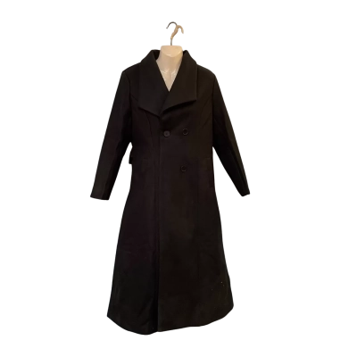 Xiaojiling Womens  Size XL Trench Coat / Winter Coat Black  