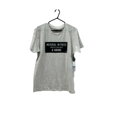 MATERIAL WITNESS LINE UP BOYFRIEND TEE. SIZE XL