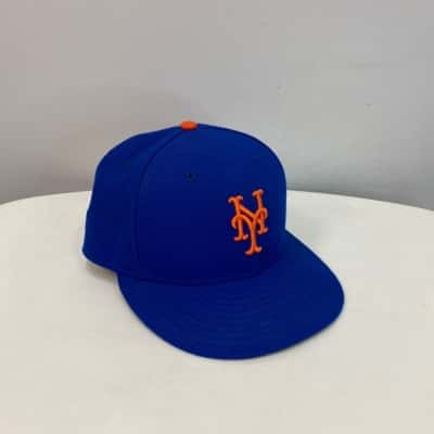 New Era 9FIFTY New York Mets Mens Size 7 Hat Blue / Orange 
