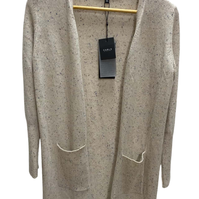 Cable Melbourne Womens  Size XS Longline Cardigan Cream 