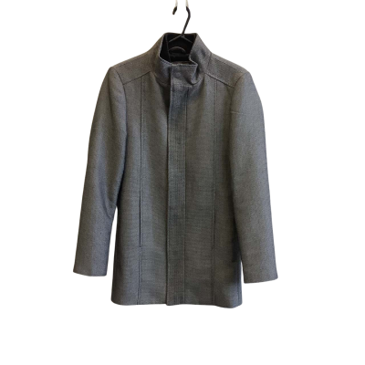 Yd. Men's Size 2XS Winter Coat Grey Pattern 