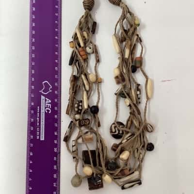 Womens Beaded Bracelet / Necklace Multicoloured / Natural 