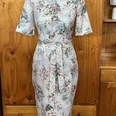 Phase Eight Womens  Size 8 Floral Dress Blue / Floral 