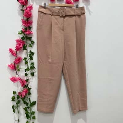 Portmans Womens Wide Leg Pants Size 14 Nude 