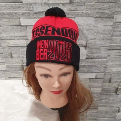 AFL Essendon 2025 Member Beanie Size One Size Black  / Red 