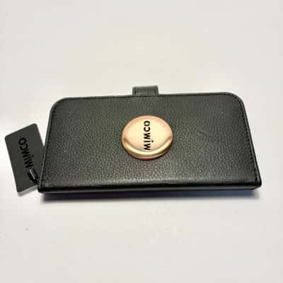 BNWT Mimco Black Rose Phone Case Size S-XS